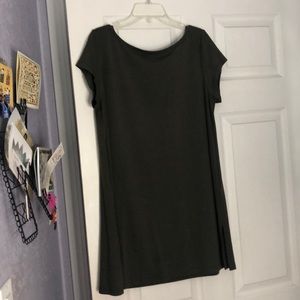 Eileen Fisher olive green tee dress